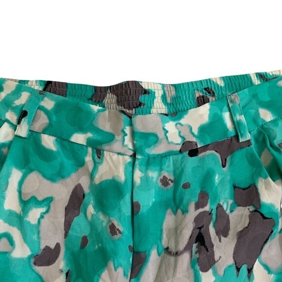 Catherine Malandrino Women's Size 10 Lounge Pants Silk Look Tie Dye Wide Leg - Picture 4 of 7